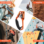 UIAA & CE Certified Left Hand Ascender for 8~13MM Rope - Orange