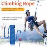 10mm Static Climbing Rope with 2 Steel Hooks