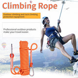 10mm Static Climbing Rope with 2 Steel Hooks