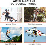 NewDoar Fixed Plate Micro Pulley-Red,26KN CE Certified(26KN Red 1pc)