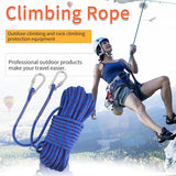 10mm Static Climbing Rope with 2 Steel Hooks Pro