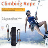 10mm Static Climbing Rope with 2 Steel Hooks