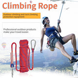 10mm Static Climbing Rope with 2 Steel Hooks