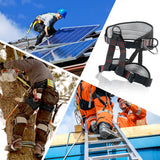 Thickness Climbing Harness, Wider Half Body Harness(Upgrade Black)
