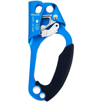 NewDoar UIAA & CE Certified Right Hand Ascender for 8~12MM Rope - Blue
