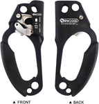 NewDoar UIAA & CE Certified Left Hand Ascender for 8~12MM Rope - Black