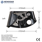 NewDoar Left Foot Ascender CE Certified Climbing Device (Left Black)