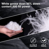 AEGISMAX Urltra-Light 800FP White Goose Down Camping Sleeping Bag - Large Size