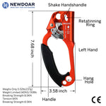 NewDoar Hand Ascender & Foot Ascender & Foot Loop Set (Left Orange Set)