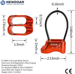 NewDoar Climbing Abseiling Belay Device ATC Rappelling Descender 25KN V-grooved Equipment