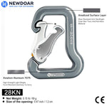 NewDoar Rock Climbing Carabiner 18kN Paragliding Paraglider Parachute Carabiner