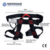 NewDoar Adjustable Thickness Climbing Harness, Wider Half Body Harness