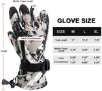 NewDoar Ski Gloves Waterproof Winter Warm Gloves Cold Snowboard Gloves