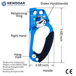NewDoar Hand Ascender & Foot Ascender & Foot Loop Set (Right Blue Set)