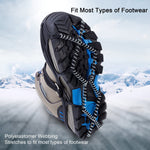 NewDoar Anti-Slip Snow Ice Traction Cleats Overshoes Studded Ice Walking shoes Covers Crampon