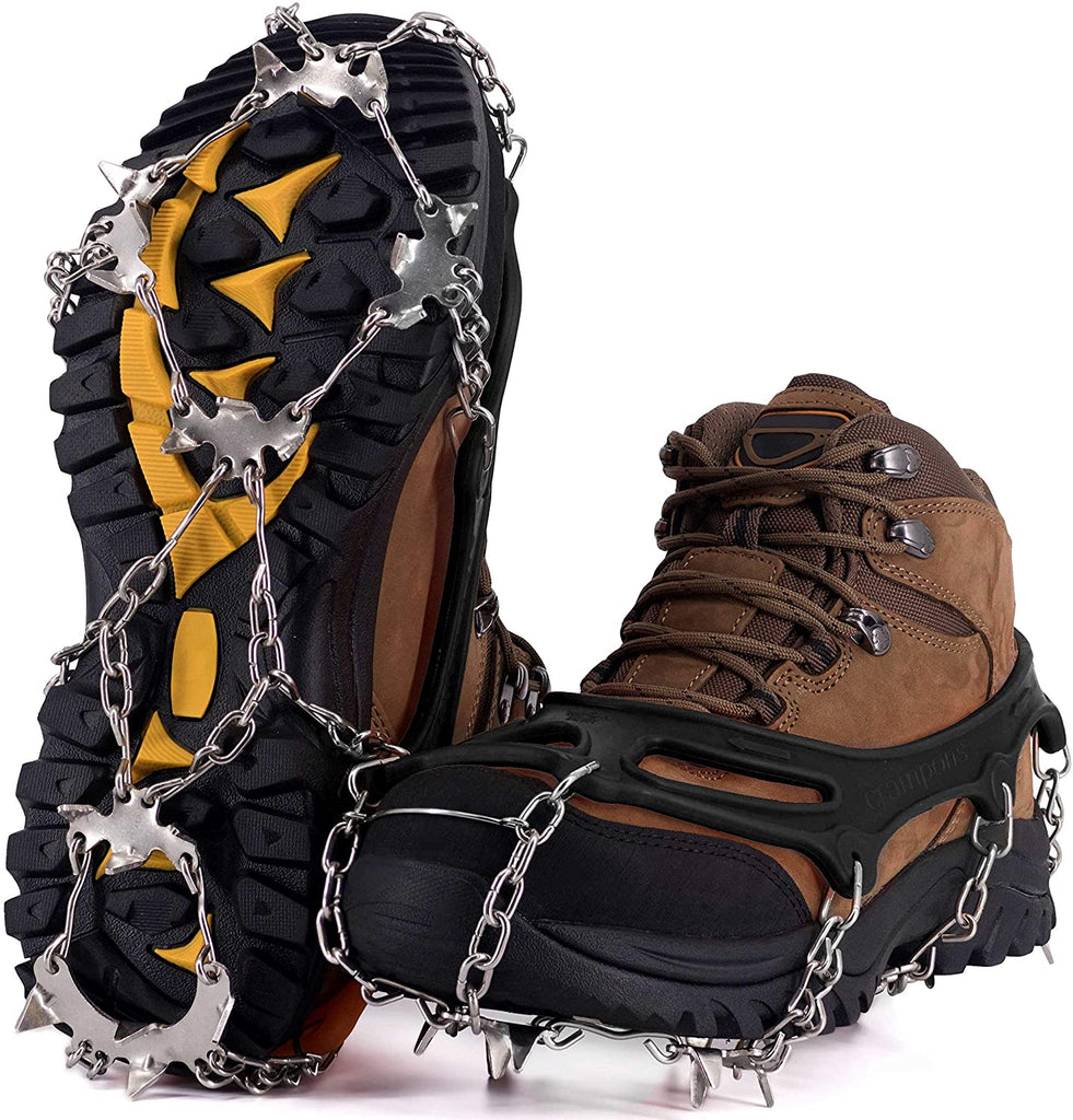 Microspikes For Hiking Crampons, 19 Spikes Ice Cleats Traction